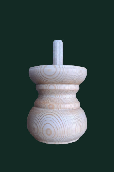 Bolpoot 2 grenen 8,5x8,4cm