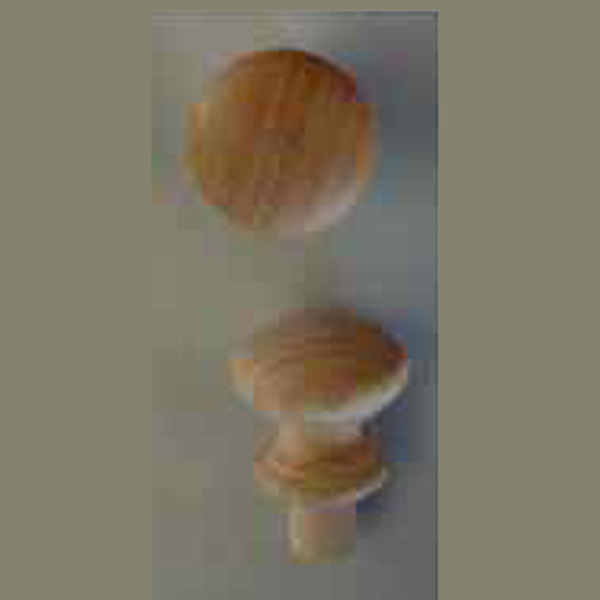 Kastknopje rond beuken 34mm