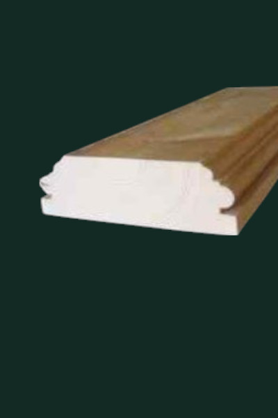 Balustrade bovenregel leuning grenen L3 www.houtdraaien.nl