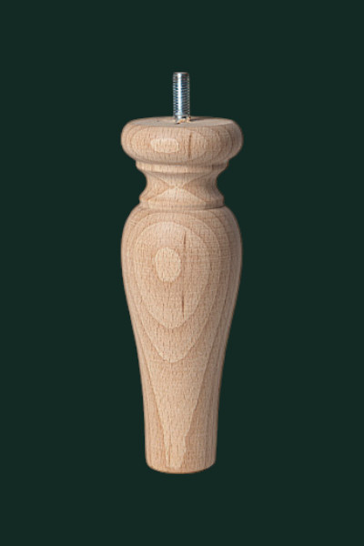 Bed- bankpoot bep01 landelijk in eiken of beuken 16×5,5cm