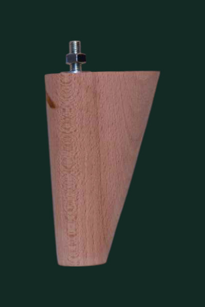 Bed- bankpoot bep23 in eiken of beuken 12×7,2 naar 5cm tapstoe