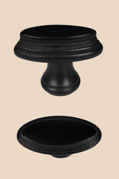 Deurknop deurkruk klassiek Rill zwart